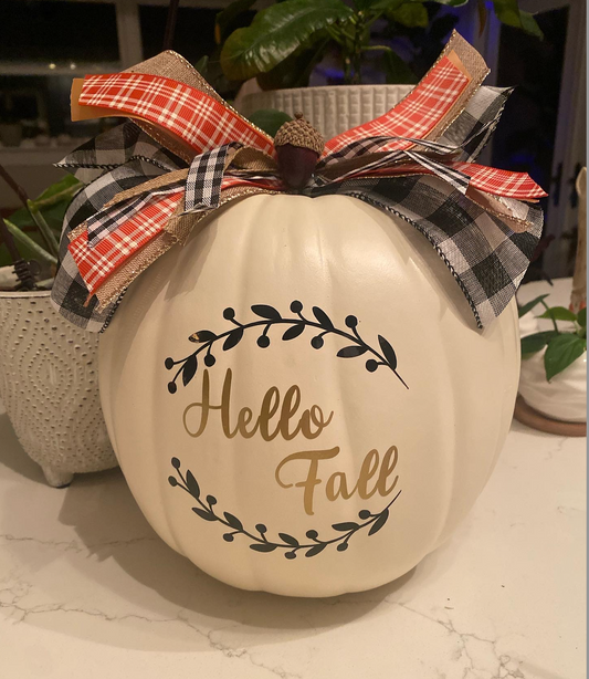 Personalized Pumpkin